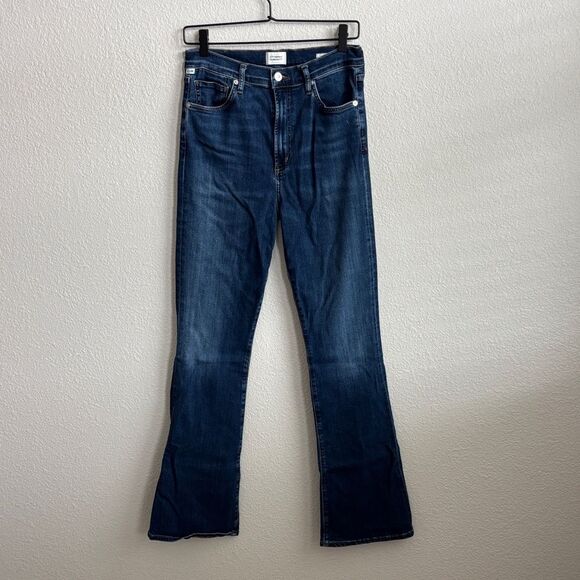 CITIZENS OF HUMANITY Lilah High Rise Dark Wash Flare Jeans size 29 - Picture 2 of 10
